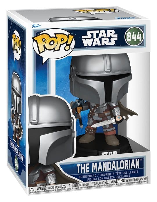 Star Wars: The Mandalorian and Grogu POP! Vinyl Figur The Mandalorian (Dual Wield) 9 cm