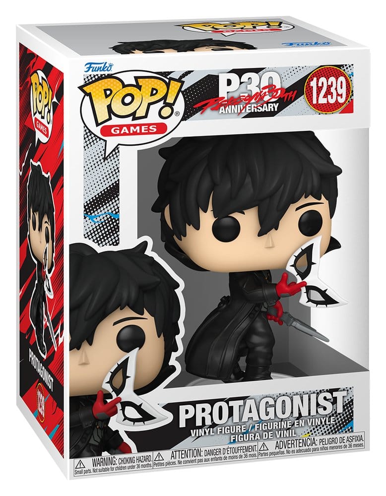 Persona 5 POP! Games Vinyl Figur Protagonist (Ren) 9 cm