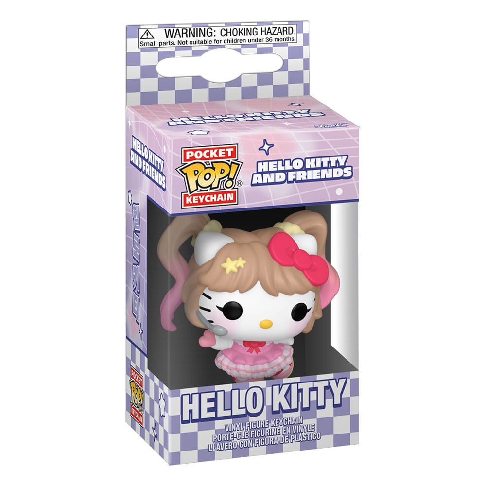 Hello Kitty and Friends POP! Vinyl Schlüsselanhänger 4 cm Hello Kitty (K-Pop Outfit) Display (12)