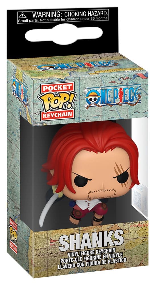 One Piece POP! Vinyl Schlüsselanhänger 4 cm Shanks Display (12)