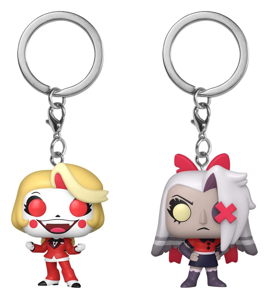 Hazbin Hotel  POP! Vinyl Schlüsselanhänger 2er-Pack Charlie & Vaggie 4 cm