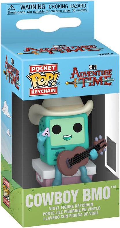 Adventure Time Pocket POP! Vinyl Schlüsselanhänger 4 cm Cowboy BMO with Guitar Display (12)