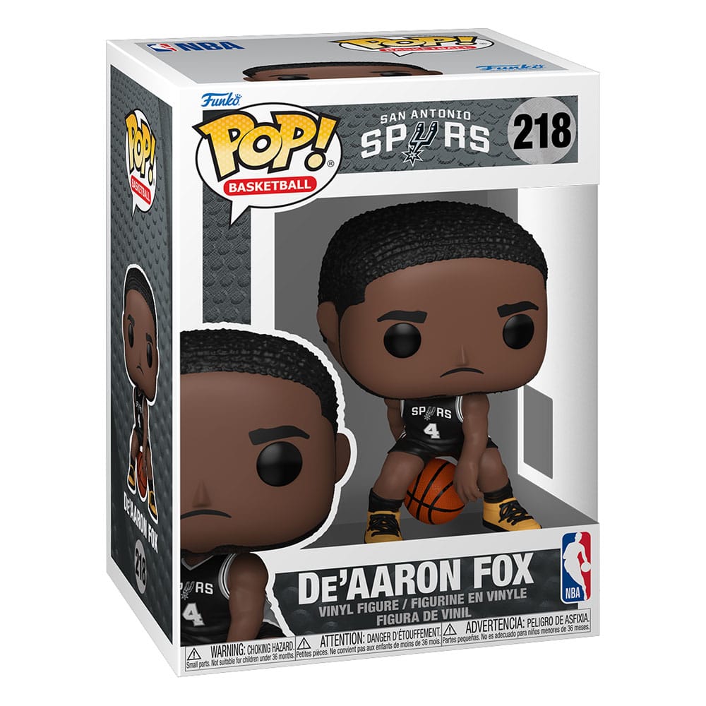 NBA POP! Basketball Vinyl Figur San Antonio Spurs: De'Aaron Fox (2025 Icon Edition Uniform) 9 cm