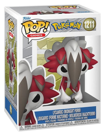 Pokémon POP! Games Vinyl Figur Lycanroc(Midnight) 9 cm