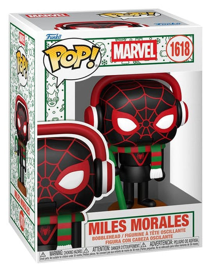 Marvel POP! Vinyl Figur : Holiday S6- Miles(NTKR) 9 cm