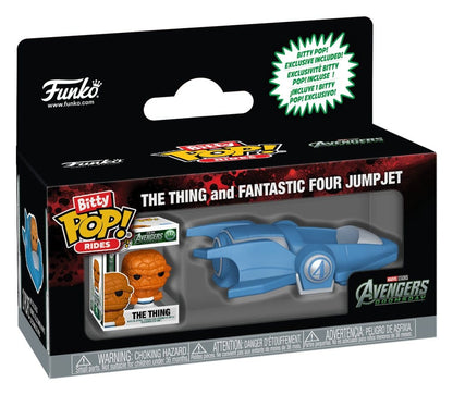 AVD Bitty POP! Rides Vinyl Figur The Thing and Fantastic Four Jumpjet 2 cm
