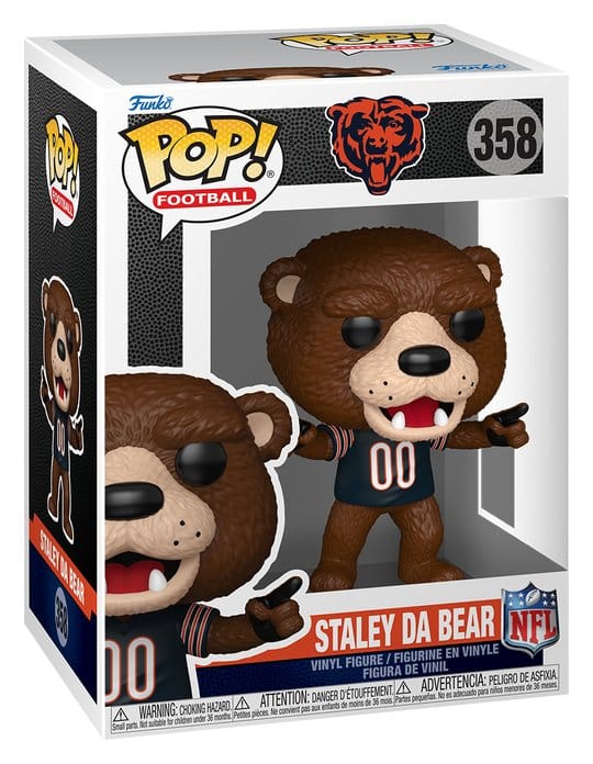 NFL POP! Vinyl Figur Mascots: Bears- Staley 9 cm