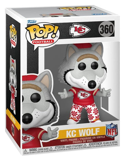 NFL POP! Vinyl Figur Mascots: Chiefs- Wolf 9 cm