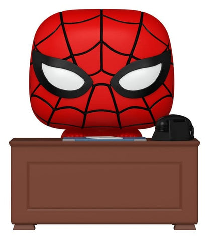 Marvel POP! Premium Vinyl Figur Meme- Spider-Man w/Desk 9 cm