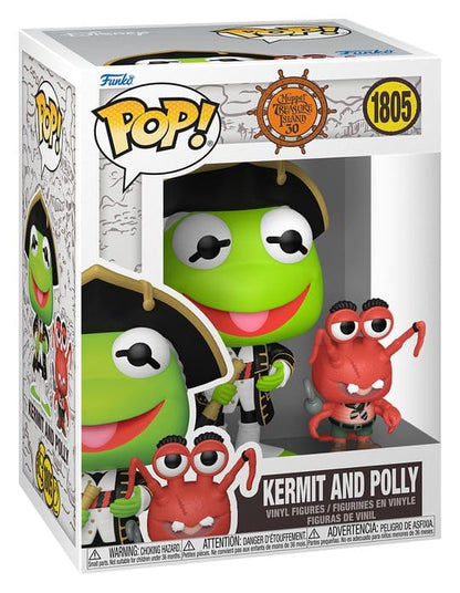 Muppets - Die Schatzinsel POP! Pop! & Buddy Vinyl Figur Kermit & Polly 9 cm