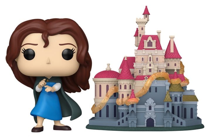 Die Schöne und das Biest POP! Town Vinyl Figuren Belle with Castle 9 cm
