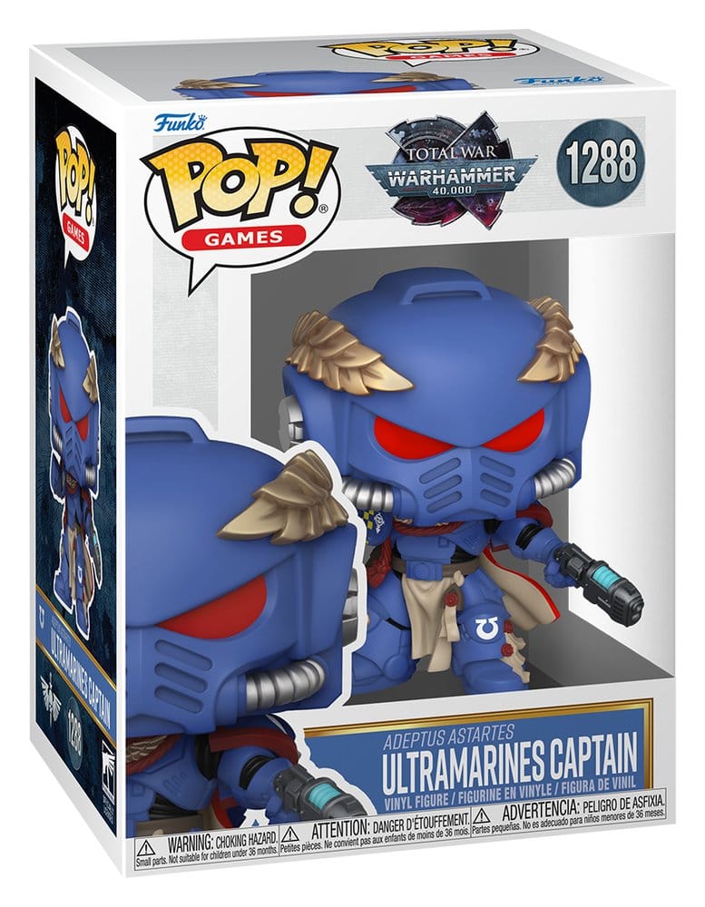 Warhammer 40,000 POP! Games Vinyl Figur Ultramarines Captain 9 cm