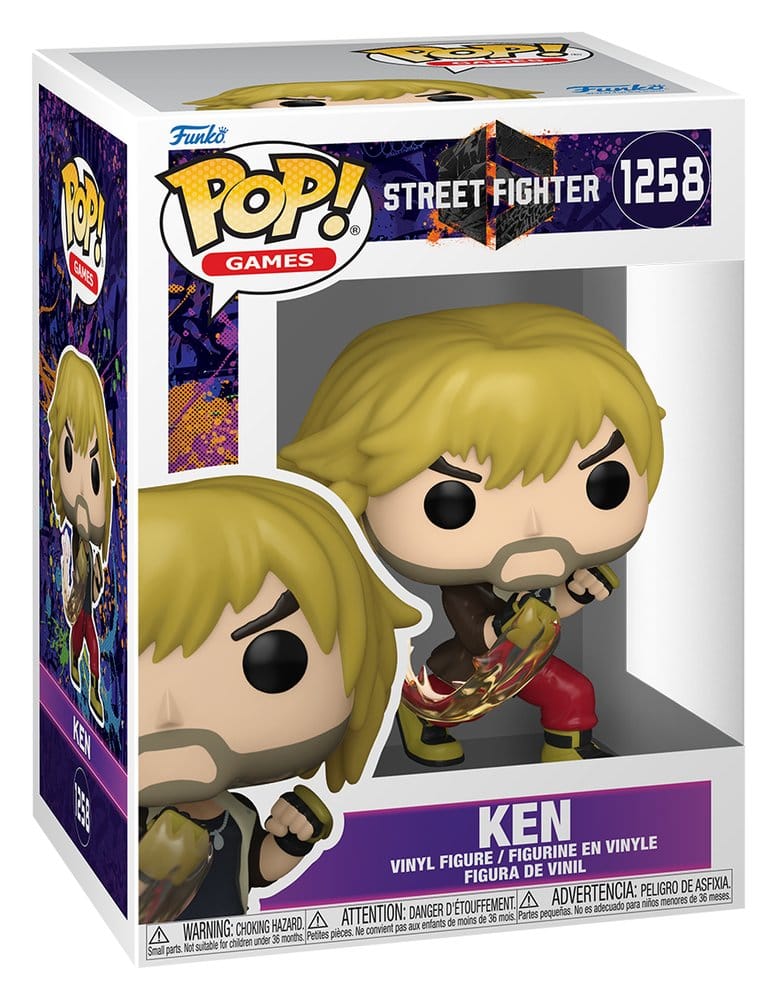 Street Fighter 6 POP! Games Vinyl Figur Ken 9 cm