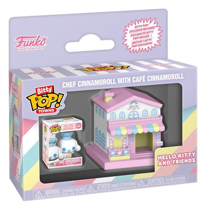 Sanrio Bitty POP! Town Vinyl Figur Cafe Cinnamoroll w/C