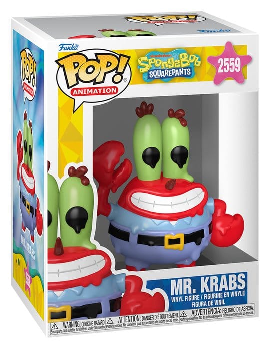 SpongeBob POP! Animation Vinyl Figur Mr. Krabs 9 cm