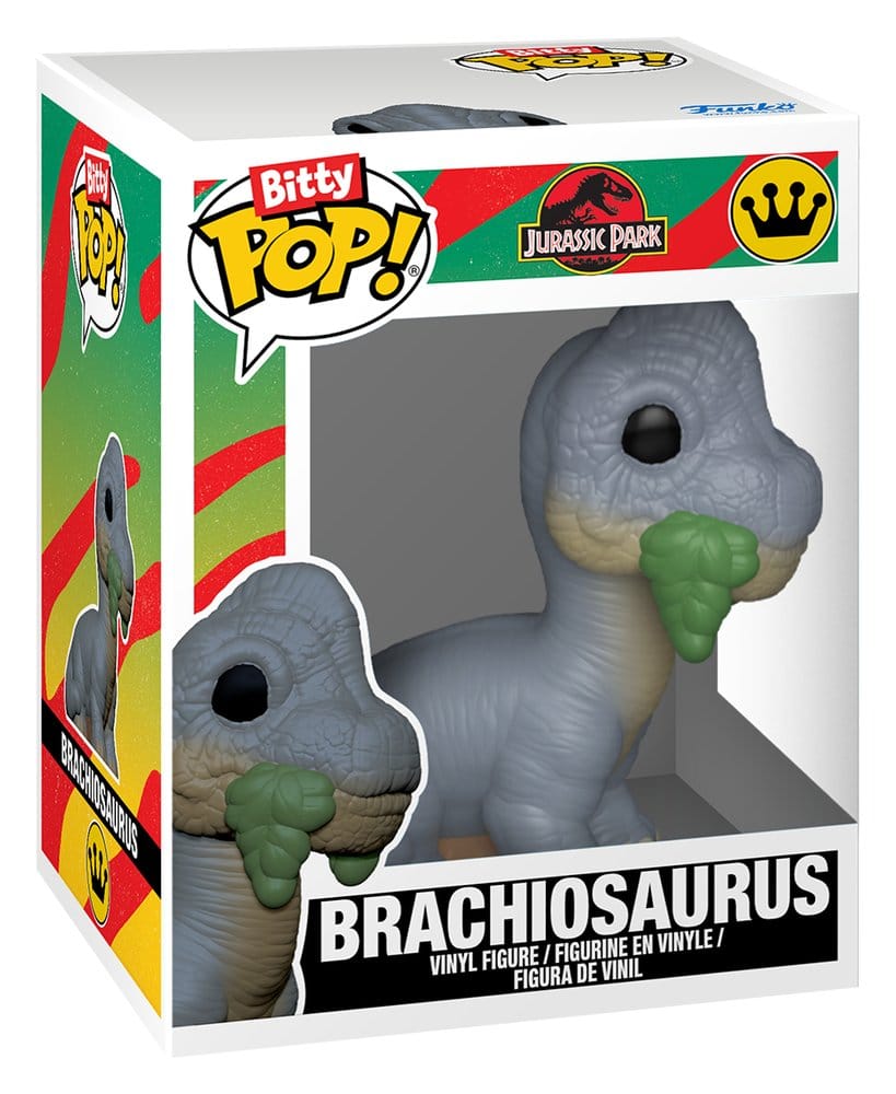 Jurassic Park Bitty POP! Vinyl Figuren 2er-Pack Velociraptor & Brachiosaurus 2 cm