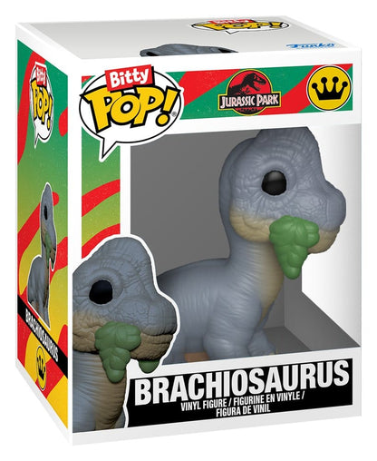 Jurassic Park Bitty POP! Vinyl Figuren 2er-Pack Velociraptor & Brachiosaurus 2 cm