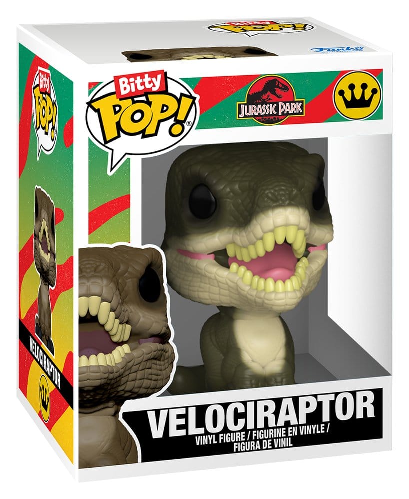 Jurassic Park Bitty POP! Vinyl Figuren 2er-Pack Velociraptor & Brachiosaurus 2 cm