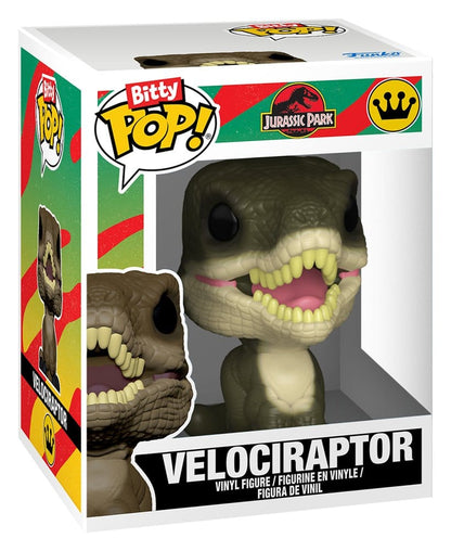 Jurassic Park Bitty POP! Vinyl Figuren 2er-Pack Velociraptor & Brachiosaurus 2 cm