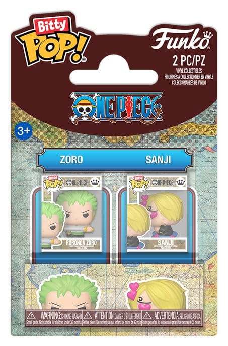 One Piece POP! Vinyl Figuren 2er-Pack Zoro & Sanji 2 cm