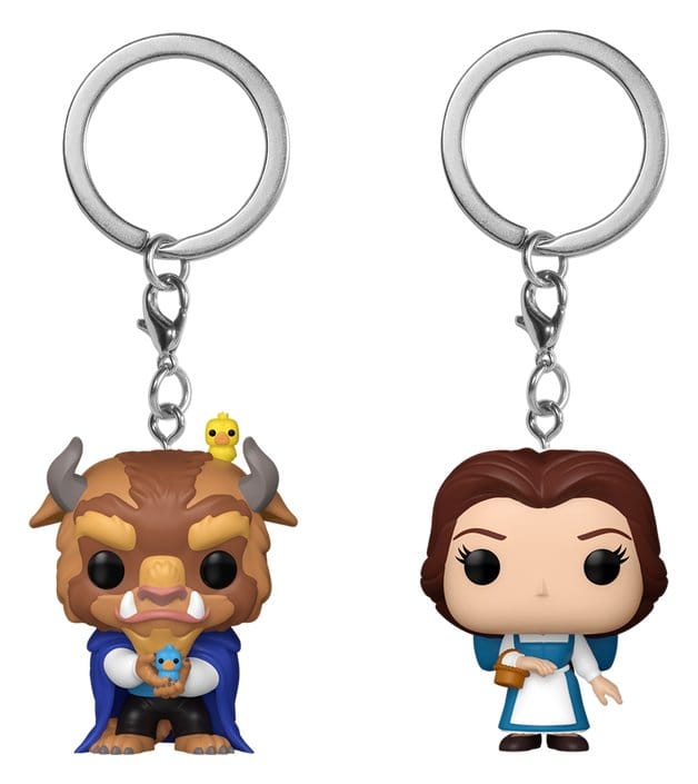 Die Schöne und das Biest POP! Vinyl Schlüsselanhänger 2er-Pack Belle & Beast 4 cm
