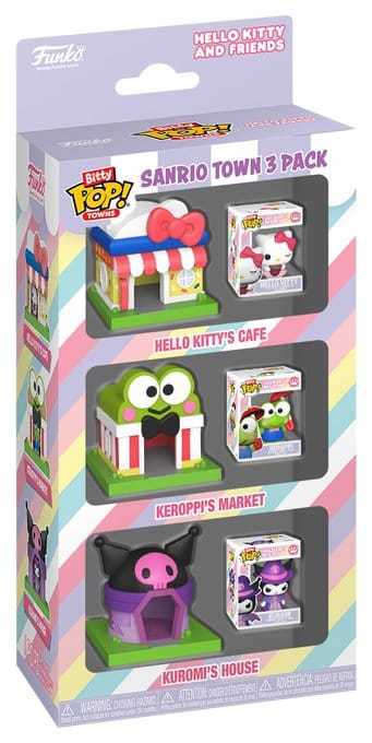Sanrio Bitty POP! Towns Vinyl Figuren 3er-Pack SanrioTown