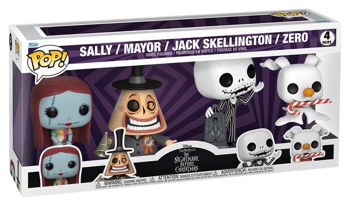 Nightmare Before Christmas POP! Disney Vinyl Figuren 4-Pack Black Friday Bundle 9 cm