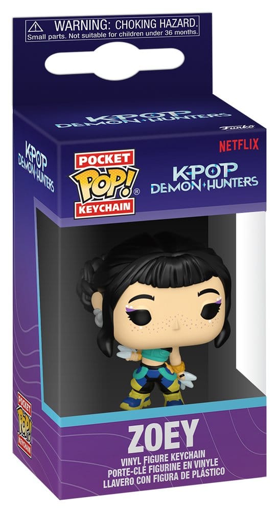 KPop Demon Hunters POP! Vinyl Schlüsselanhänger 4 cm Zoey Display (12)