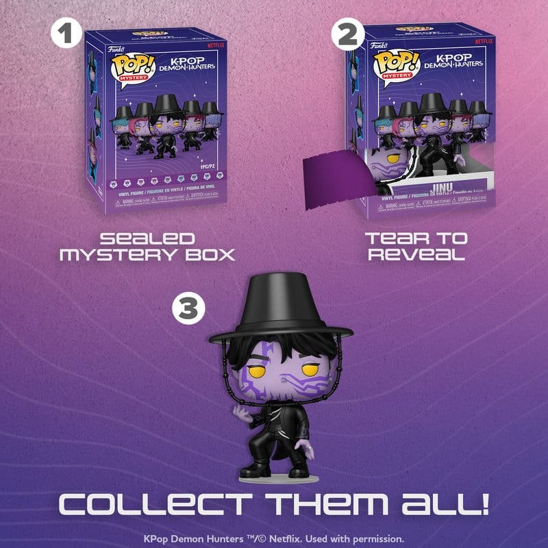 KPop Demon Hunters POP! Vinyl Figuren 6pcPDQBox 9 cm Blind Box Sortiment (6)