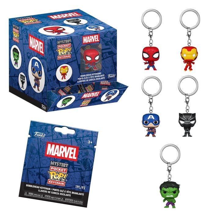 Marvel Comics POP! Vinyl Schlüsselanhänger 4 cm Display (12)