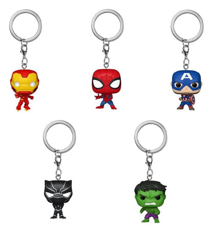 Marvel Comics POP! Vinyl Schlüsselanhänger 4 cm Display (12)