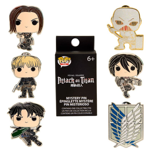 Attack on Titan Loungefly Ansteck-Pins Blind S4 Character Display (12)