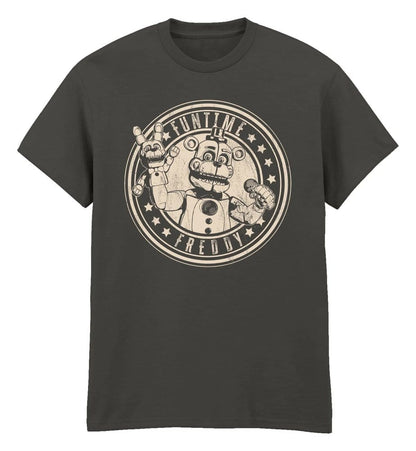 Five Nights at Freddy’s T-Shirt Funtime Freddy Distress Charcoal