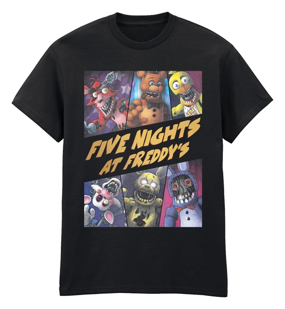 Five Nights at Freddy’s T-Shirt Withered Group Black Größe L