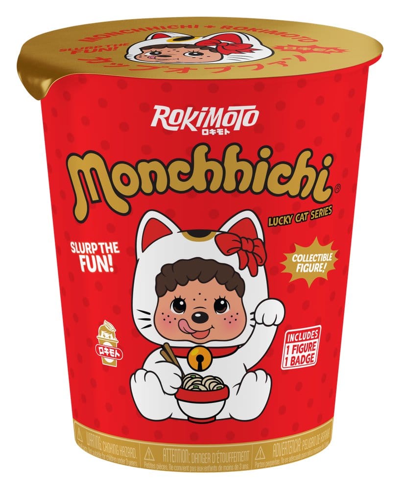 Monchhichi Rokimoto Figur Cup of Fun Lucky Cat Series Blind Box Display (6)