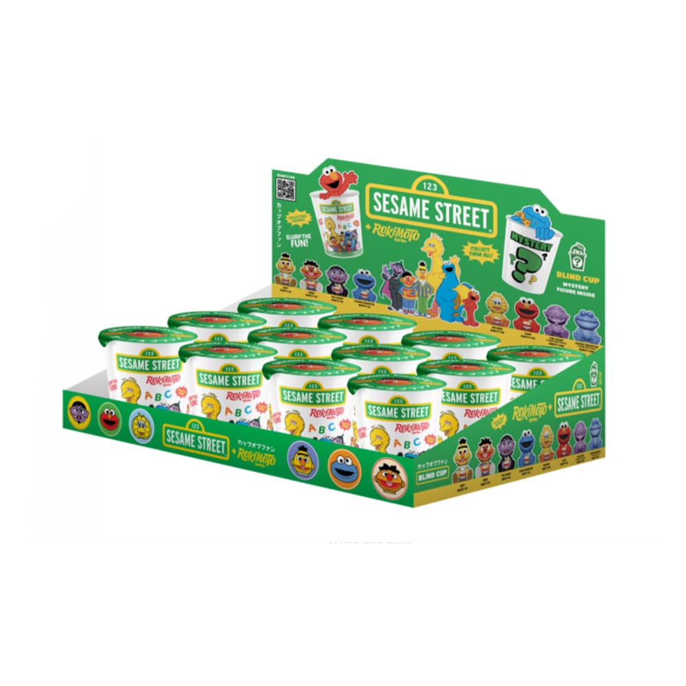 Sesamstraße Rokimoto Cup of Fun Blind Box Figuren 10 cm Wave 1 Display (12)