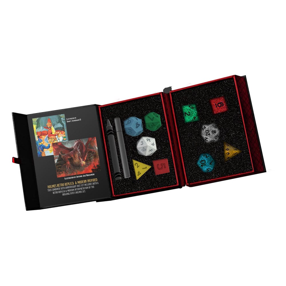 Dungeons & Dragons Würfel Set 50th Anniversary: Then & Now (Holmes Retro Replica & Modern Holmes Inspired)