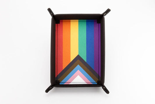 FanRoll Faltbarer Würfelteller Pride Rainbow Flag