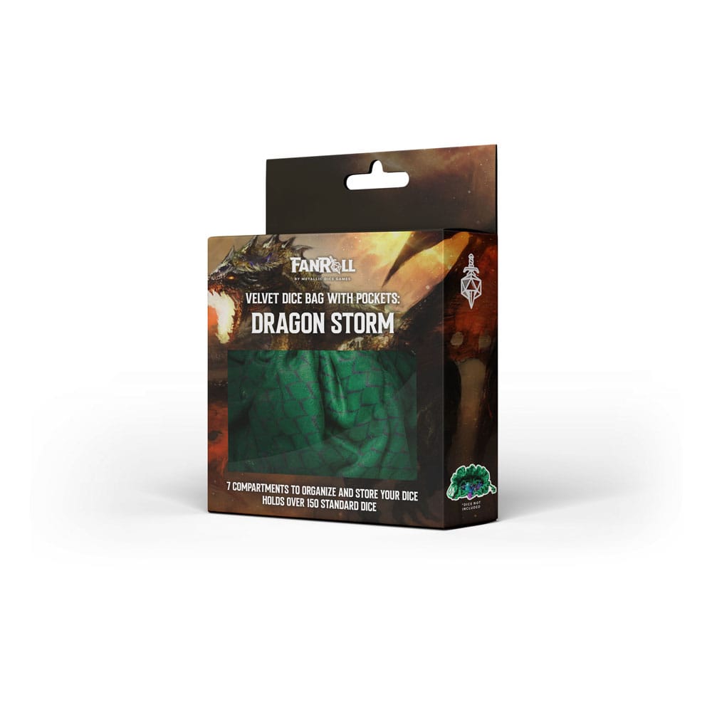 Dragon Storm Würfelbeutel mit Fächern Green Dragon Scales