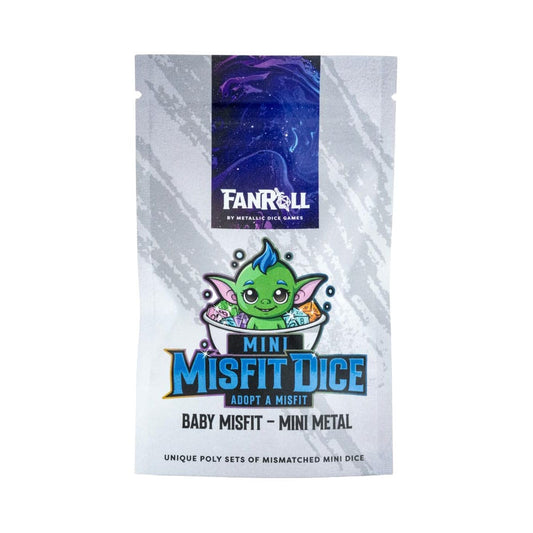Misfit Adopt a Misfit Mini Würfel Set Blind Bag Display  Baby Misfit - Mini Metal Sortiment (12)