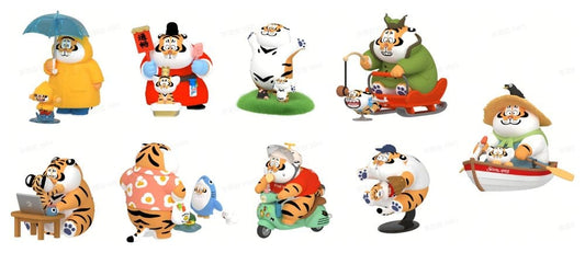 Alexander The Fat Tiger Blind Box Minifiguren Tiger Cub Diaries Display (8)