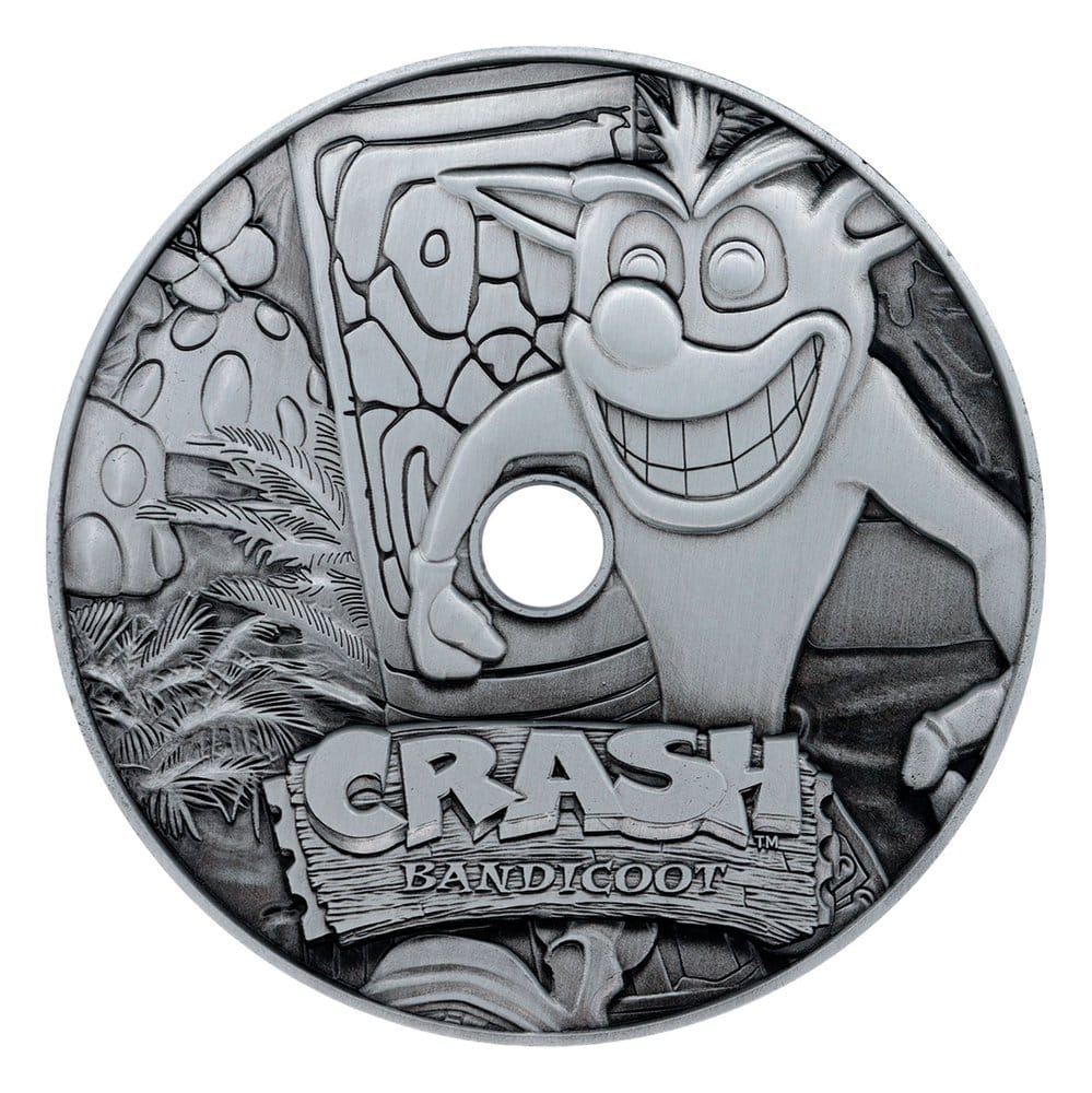 Crash Bandicoot Replik Metal CD-ROM Collectible Limited Edition 11 cm