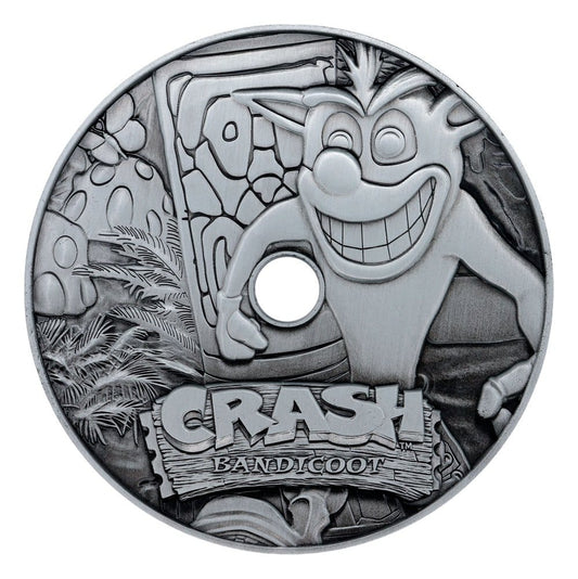 Crash Bandicoot Replik Metal CD-ROM Collectible Limited Edition 11 cm