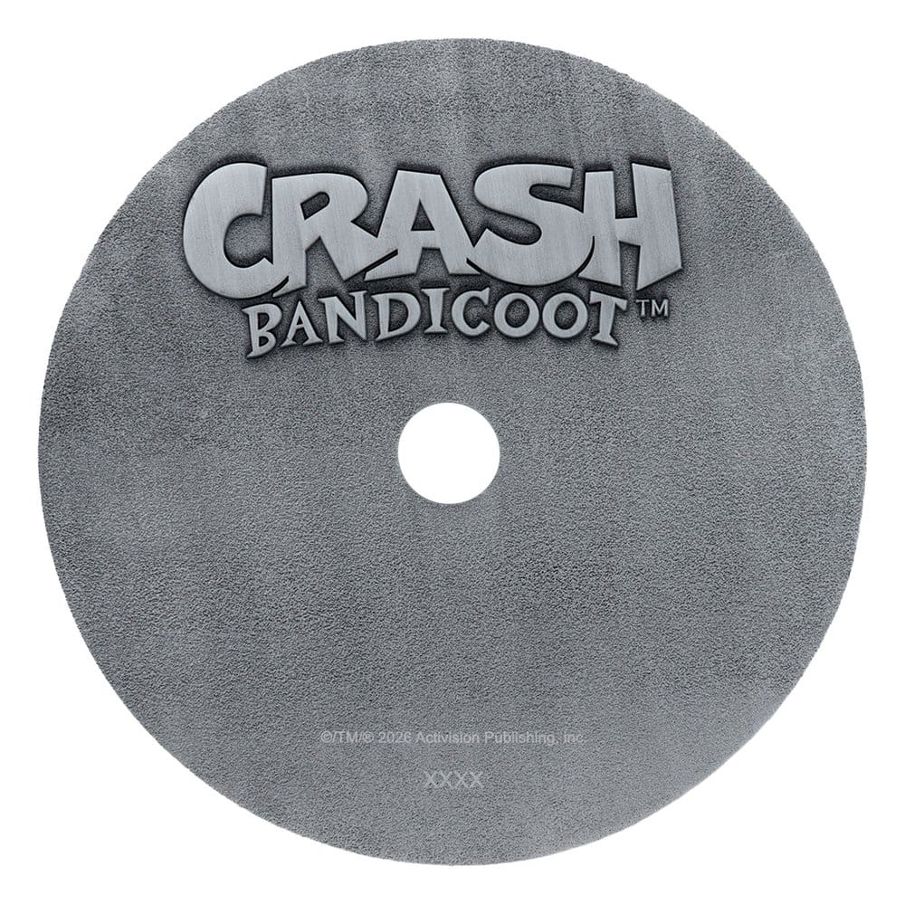Crash Bandicoot Replik Metal CD-ROM Collectible Limited Edition 11 cm