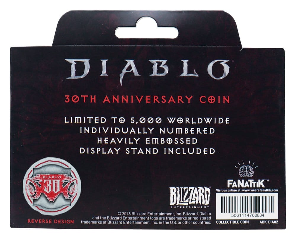 Diablo Sammelmünze 30th Anniversary Limited Edition