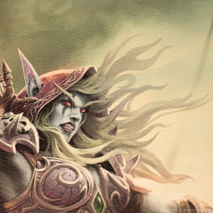 World of Warcraft Kunstdruck Sylvanas vs Anduin Wrynn Limited Edition 42 x 30 cm