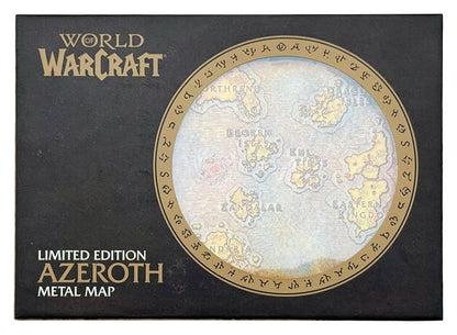 World of Warcraft Replik Metal Map of Azeroth Limited Edition 12 x 18 cm