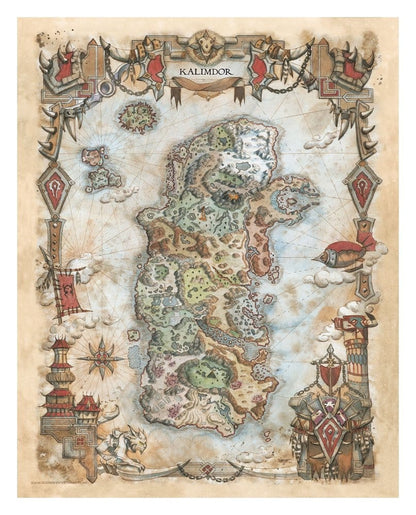 World of Warcraft Kunstdruck Set Limited Edition 42 x 30 cm
