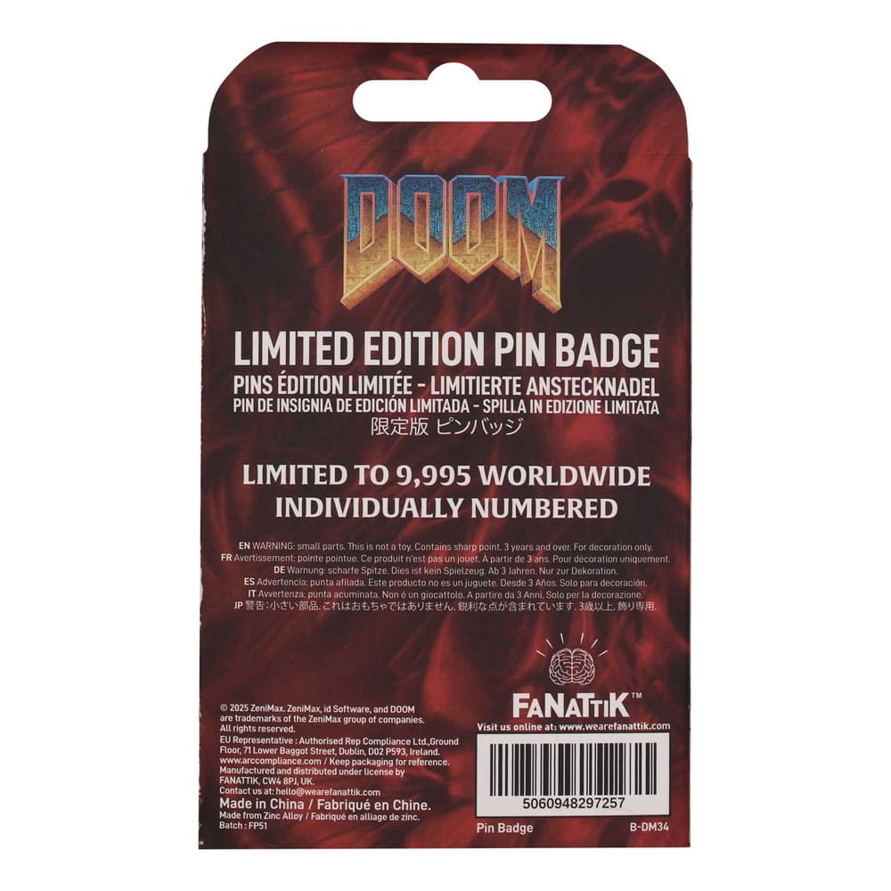 Doom Ansteck-Pin Floppy Disk Limited Edition