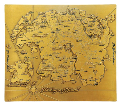 The Elder Scrolls Replik Metal Map of Tamriel Limited Edition 15 x 13 cm